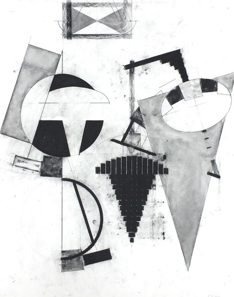 Chuck Holtzman, ‘Untitled 145’, Drawing, Collage or other Work on Paper, Charcoal on paper, Clark Gallery