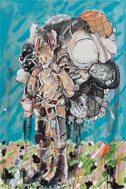 Li Jikai 李继开, ‘The One Carrying a Burden No.5 背包袱的人 No.5’, 2018, Star Gallery
