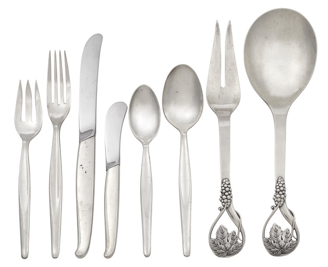 ‘Towle Sterling Silver Contour Pattern Flatware Service’, Design/Decorative Art, Doyle