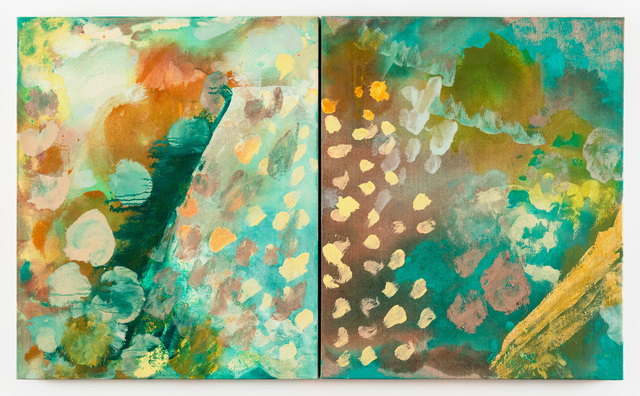 Molly Herman, ‘Dwell In Green Mountain (diptych) 24 x 40"’, 2019, The Painting Center