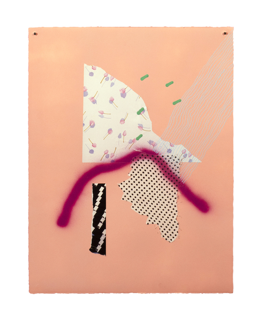 Jackie Riccio, ‘Grandma's a Racist,’, 2020, Drawing, Collage or other Work on Paper, Spray paint, gouache, neopastel on paper, Richard Levy Gallery