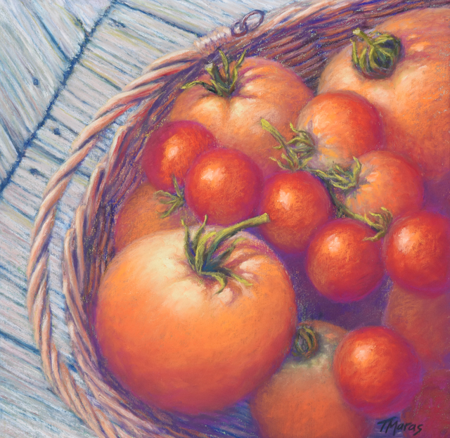 Tracey Maras, ‘Chain of Rubied Pearls’, 2020, Painting, Pastel, Springfield Art Association