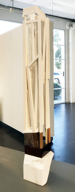 Trent Burkett, ‘Construction Study #2’, 2016, Sculpture, Marble, paint, wood, metal, found object & dammar resin, JAYJAY