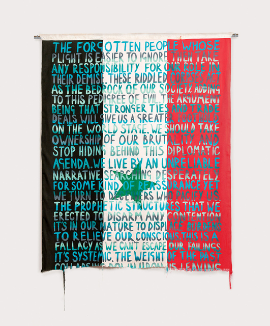 Henry Hussey, ‘The Sickness’, 2019, Textile Arts, Screen-Printed Flag, Anima Mundi