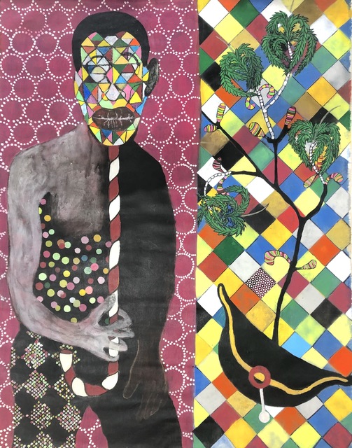 Karl Jean Guerly Petion, ‘The Arrivant ’, 2017, Painting, Acrylic on canvas, 532 Gallery Thomas Jaeckel