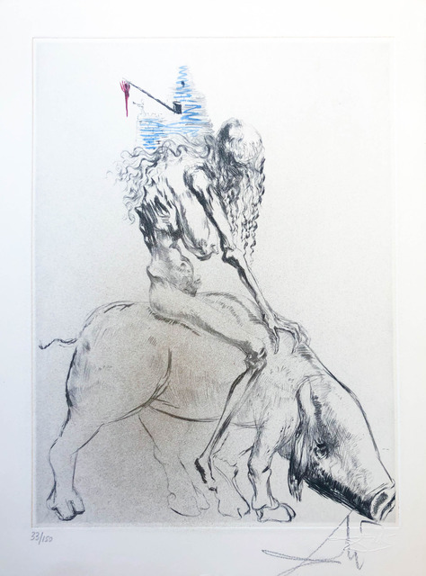Salvador Dalí, ‘Woman with Pig’, 1968, Galerie d'Orsay
