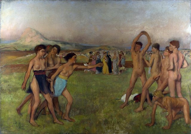 Edgar Degas, ‘Young Spartans Exercising’, ca. 1860, Art History 101