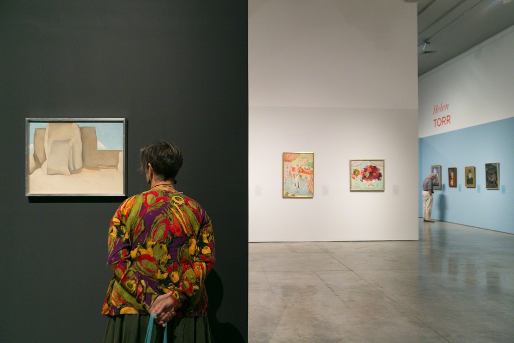 Installation view of "O'Keeffe, Stettheimer, Torr, Zorach: Women Modernists in New York" at Norton Museum of Art, West Palm Beach (2016). Photo credit: Tom Brodigan, Courtesy of Norton Museum of Art Installation view of "O'Keeffe, Stettheimer, Torr, Zorach: Women Modernists in New York" at Norton Museum of Art, West Palm Beach (2016). Photo credit: Tom Brodigan, Courtesy of Norton Museum of Art