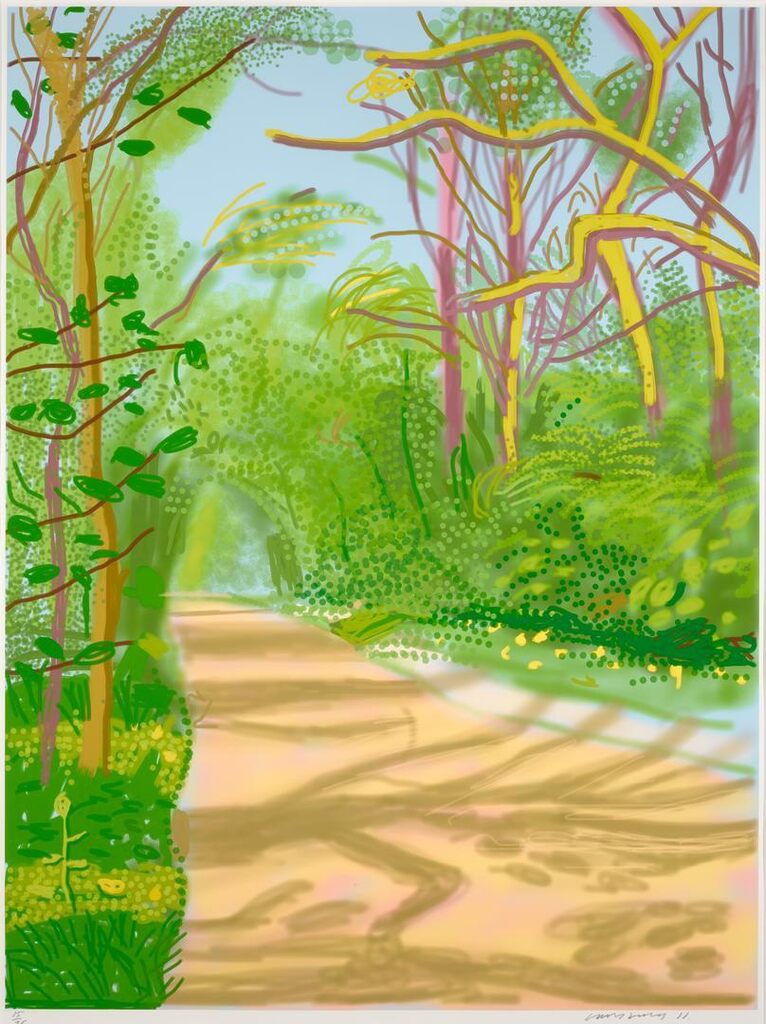 David Hockney - The Arrival of Spring in Woldgate, East Yorkshire in 2011 (twenty eleven) - 25 April