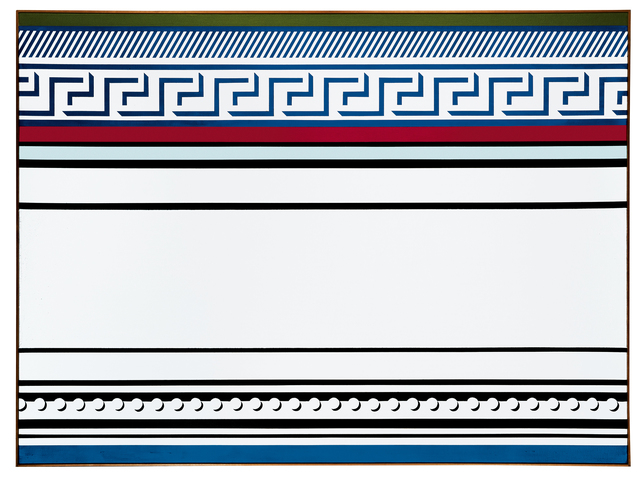 Roy Lichtenstein, ‘Entablature’, Painting, Oil, Magna and sand on canvas, Sotheby's
