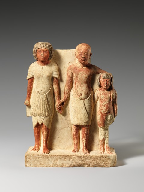Unknown Egyptian | Statue of two men and a boy that served as a
