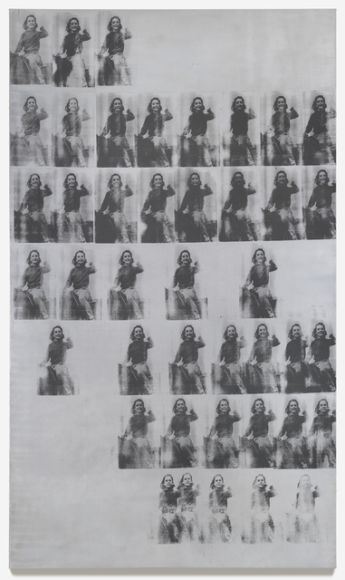 Andy Warhol, ‘National Velvet’, 1963, Painting, Silver paint, silkscreen ink, and graphite on linen, San Francisco Museum of Modern Art (SFMOMA)