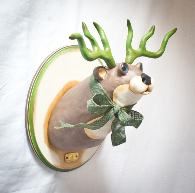 Valency Genis, ‘ Ethan Grenoble’, 2020, Sculpture, Epoxy clay, wood, wire, glass, acrylic & oil, Haven Gallery