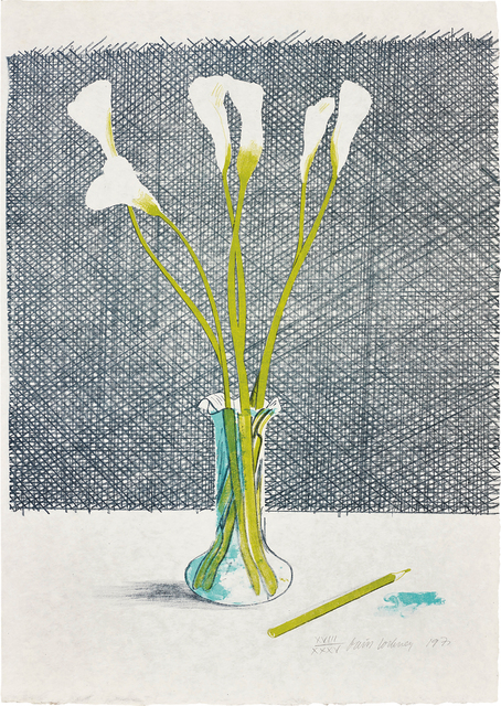 David Hockney, ‘Lillies, from Europäische Graphik No VII’, 1971, Phillips