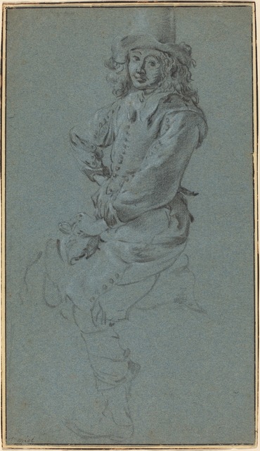 Jan Miel, ‘Seated Cavalier with His Arm Akimbo’, National Gallery of Art, Washington, D.C.