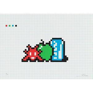 Invader - Still Life With Pocari Can