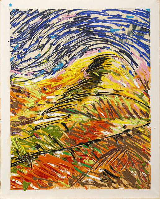 Mario Schifano, ‘Collina in terra’, 1985, Painting, Enamel and acrylic on canvas, Il Ponte