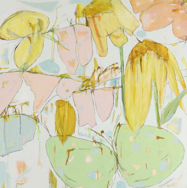Teresa Roche, ‘Scavenger Hunt in the Garden ’, 2020, Painting, Mixed media on panel, Miller Gallery Charleston