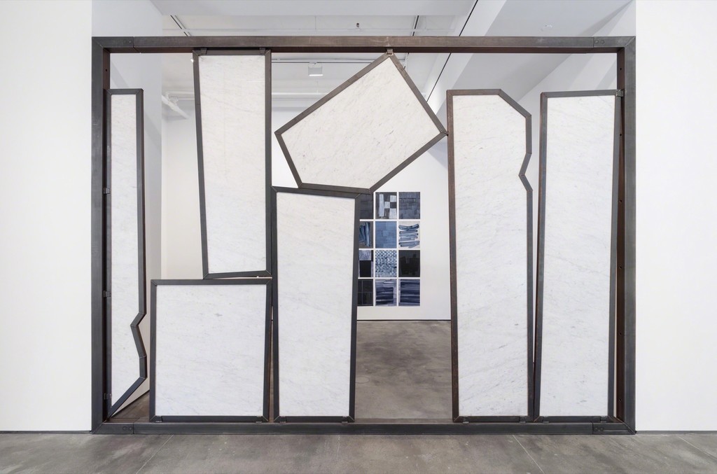 Installation view of Sam Moyer: WIDE WAKE at Sean Kelly, New York
October 27 - December 16, 2017
Photography: JSP Art Photography
Courtesy: Sean Kelly, New York Installation view of Sam Moyer: WIDE WAKE at Sean Kelly, New York
October 27 - December 16, 2017
Photography: JSP Art Photography
Courtesy: Sean Kelly, New York