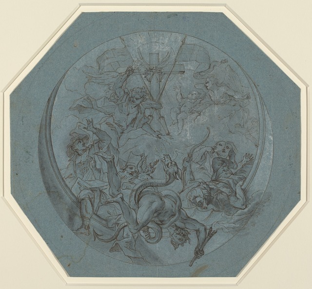 Johann Georg Bergmüller, ‘Saint Michael Defeating Heresy and Satan’, 1730, National Gallery of Art, Washington, D.C.