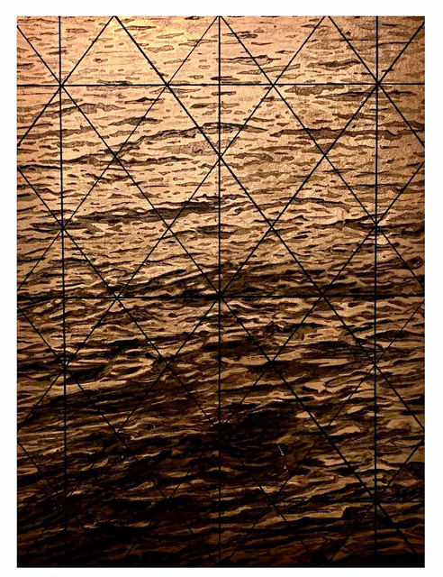 Steven Maciver, ‘Untitled’, 2019, Painting, Oil and copper leaf on panel, Dillon + Lee