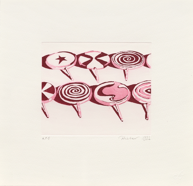 Wayne Thiebaud, ‘Little Red Suckers’, 1971-2014, Paul Thiebaud Gallery