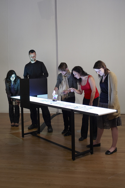 Rafael Lozano-Hemmer, ‘Please Empty Your Pockets’, 2010, Installation, Conveyor belt, Mac mini, HD projectors, HD camera, bitforms gallery