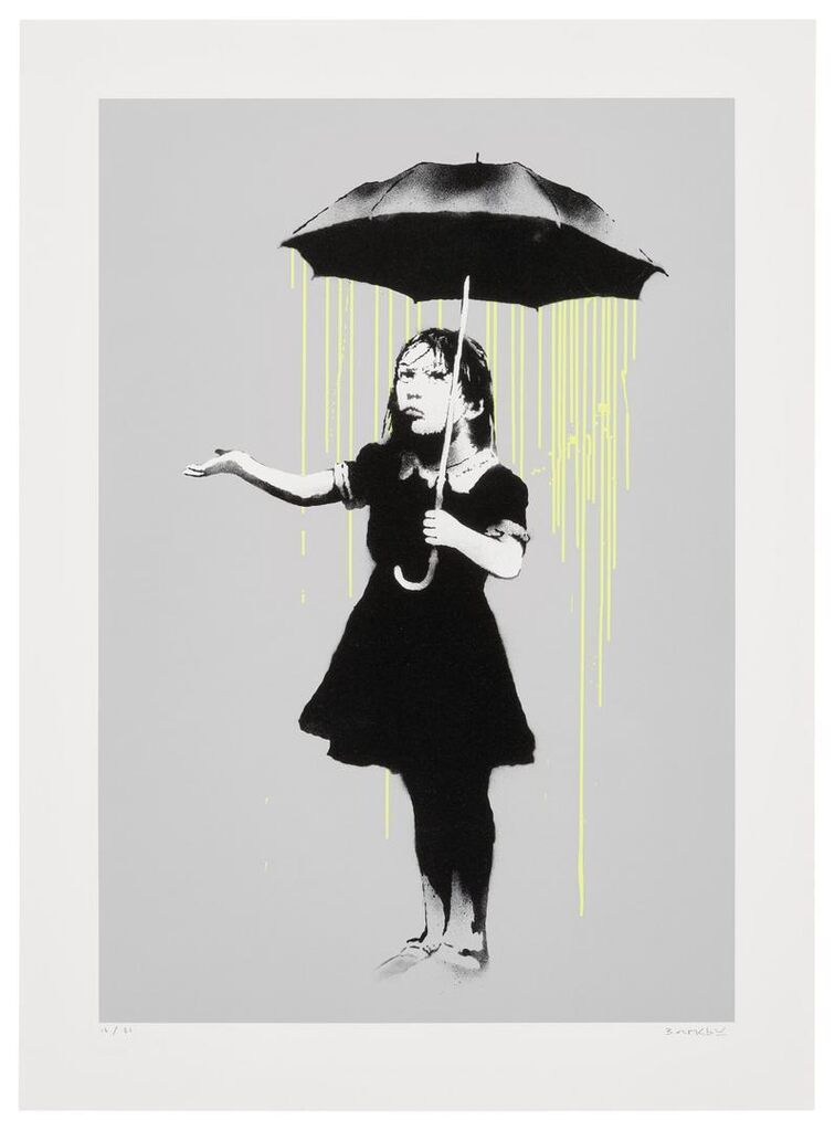 Banksy - NOLA (Green Rain)