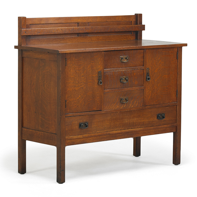 L. & J.G. Stickley, ‘Sideboard, Fayetteville, NY’, ca. 1912, Rago/Wright