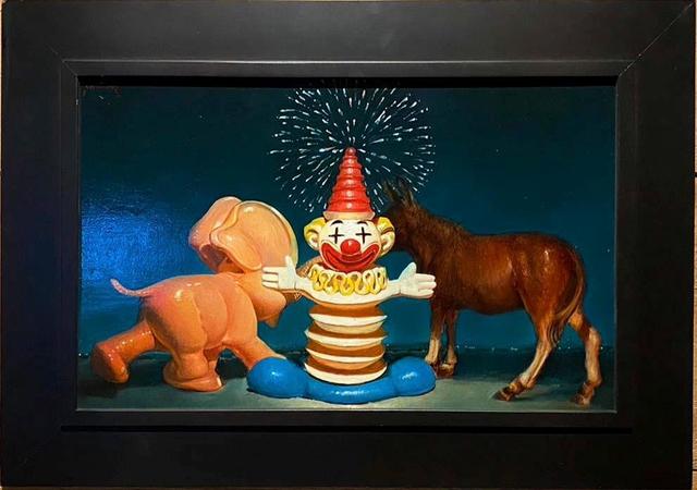 Steven Skollar, ‘Politics as usual’, 2020, Painting, Oil on panel, Rice Polak Gallery