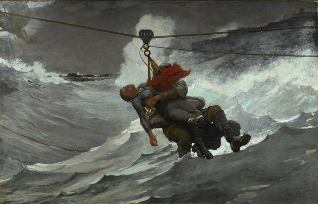 Winslow Homer, ‘The Life Line’, 1884, Milwaukee Art Museum