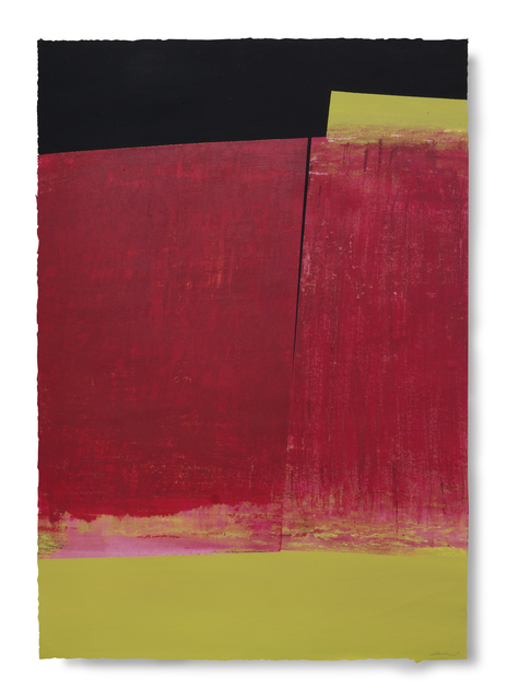 Silvia Lerin, ‘Surface in Magentas with Fissure’, 2010, Painting, Mixed Media on Paper, Joanna Bryant & Julian Page
