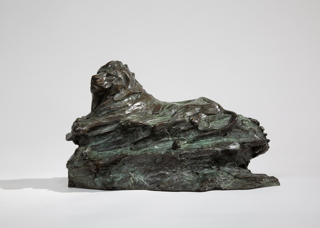 Charlie Langton, ‘Lazy Lion’, 2020, Sculpture, Bronze, Sladmore