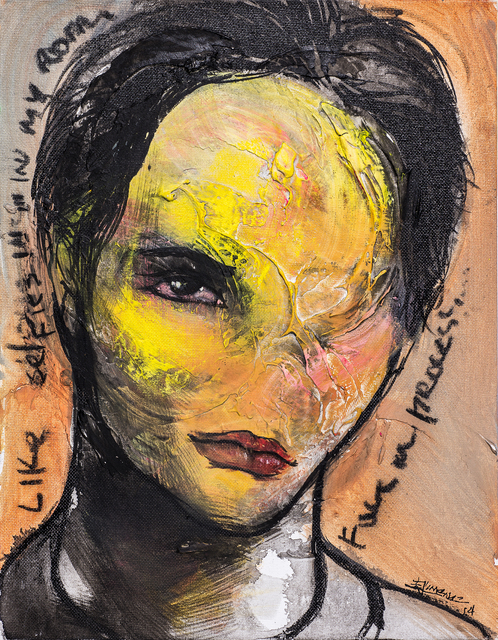 Esteban Jiménez Guerra, ‘Selfie’, 2014, Painting, Mixed media on canvas, DETOUR Gallery