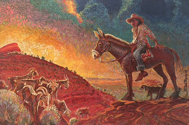 Shonto Begay, ‘Pastoral Eve’, 2016, Modern West
