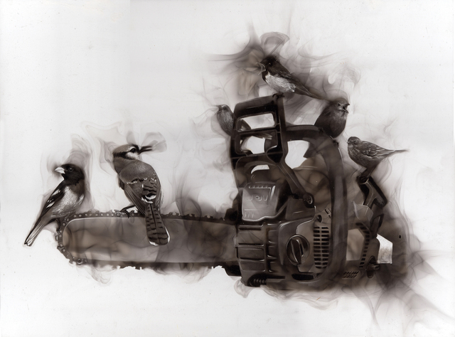 Steven Spazuk, ‘Activistes’, 2020, Painting, Soot from fire on gessoed panel, Adelson Galleries