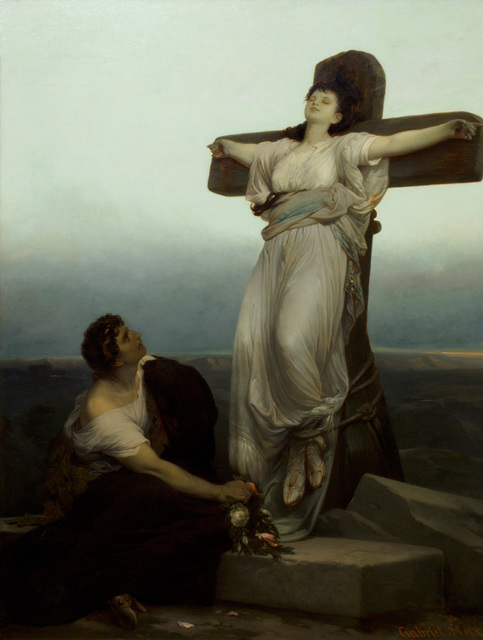 Gabriel von Max | The Christian Martyr (1867) | Artsy