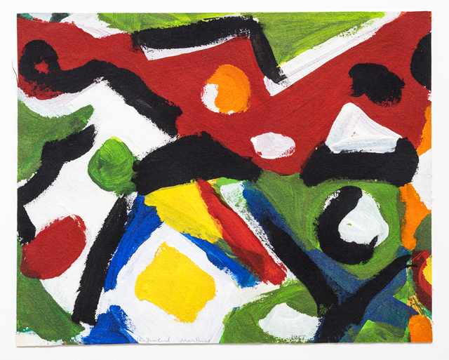 Kim MacConnel, ‘Untitled’, 1988, Painting, Cotton flocking and acrylic on paper, framed, Rosamund Felsen Gallery
