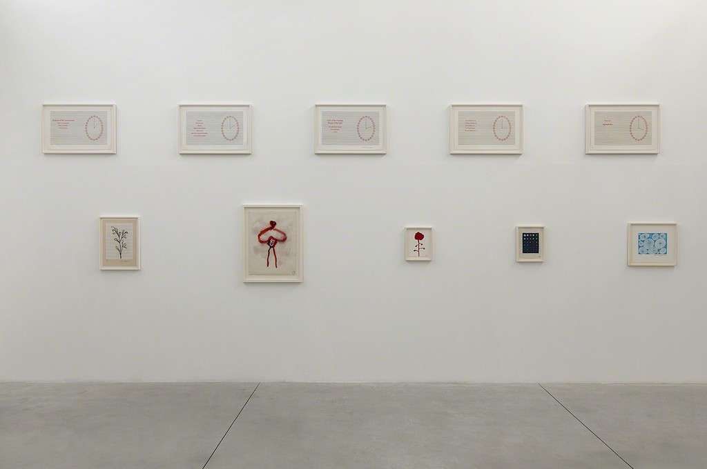 Installation view of Louise Bourgeois: Pink Days / Blue Days at Gordon Gallery in Tel Aviv (5Sept17-28Oct17).
© The Easton Foundation, Licensed by VAGA, NY,
Photo: Elad Sarig Installation view of Louise Bourgeois: Pink Days / Blue Days at Gordon Gallery in Tel Aviv (5Sept17-28Oct17).
© The Easton Foundation, Licensed by VAGA, NY,
Photo: Elad Sarig