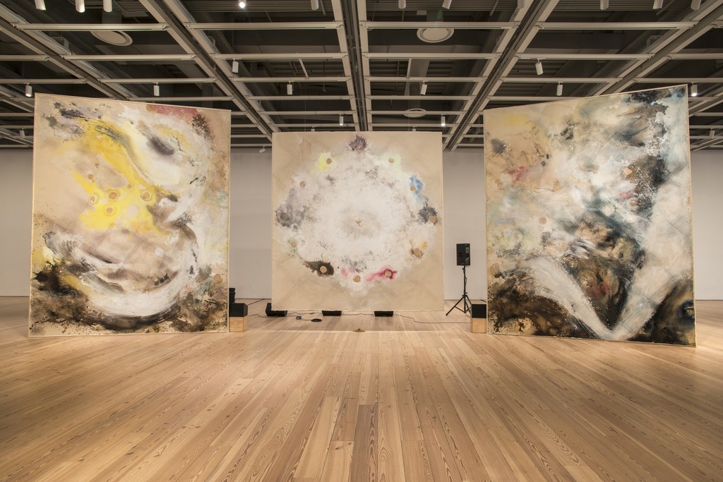 Installation view of "Open Plan: Lucy Dodd" (March 17 – March 20, 2016). Whitney Museum of American Art, New York, N.Y. Courtesy the artist and David Lewis Gallery, New York. Photography by Bill Orcutt
Installation view of "Open Plan: Lucy Dodd" (March 17 – March 20, 2016). Whitney Museum of American Art, New York, N.Y. Courtesy the artist and David Lewis Gallery, New York. Photography by Bill Orcutt