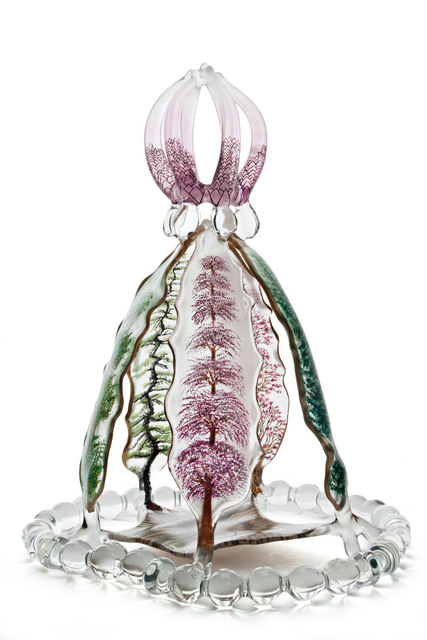 Ginny Ruffner, ‘AES: CULTURE CODIFIES OUTWARD VARIATIONS, NATURE THRIVES ON SHARED ROOTS’, 2013, Sculpture, Flameworked and painted glass, Traver Gallery