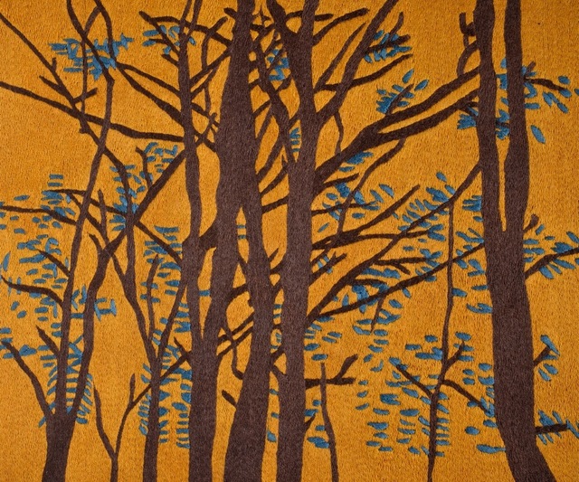 Karine Boulanger, ‘1280’, 2015, Textile Arts, Silk on linen embroidery, Spotte Art