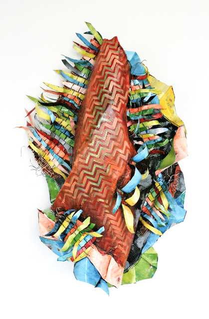 Christina Massey, ‘Artisanal 17’, 2017, Sculpture, Acrylic and enamel on paper, fabric, repurposed aluminum and wire, The Untitled Space