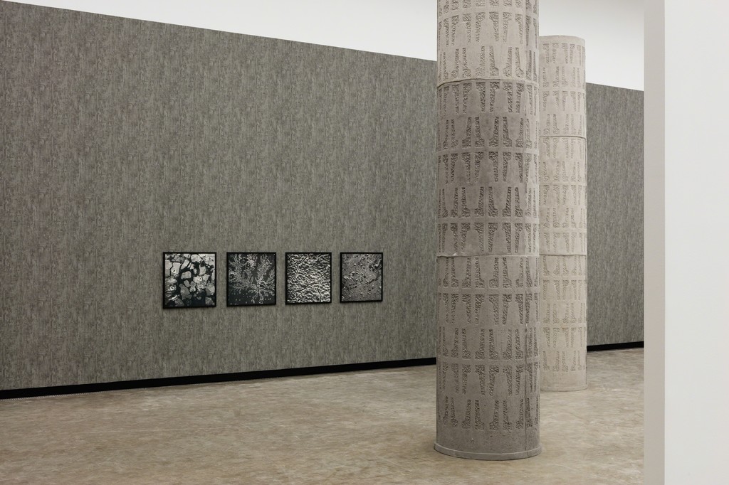 Installation view: Béton, Kunsthalle Wien 2016, Photo: Stephan Wyckoff: Jumana Manna, Government Quarter Study, 2014, KOR Public Art Norway; Mark Boyle, Secretions: Blood, Sweat, Piss and Tears, 1978, Henie Onstad Collection, Hovikodden, Norway Installation view: Béton, Kunsthalle Wien 2016, Photo: Stephan Wyckoff: Jumana Manna, Government Quarter Study, 2014, KOR Public Art Norway; Mark Boyle, Secretions: Blood, Sweat, Piss and Tears, 1978, Henie Onstad Collection, Hovikodden, Norway