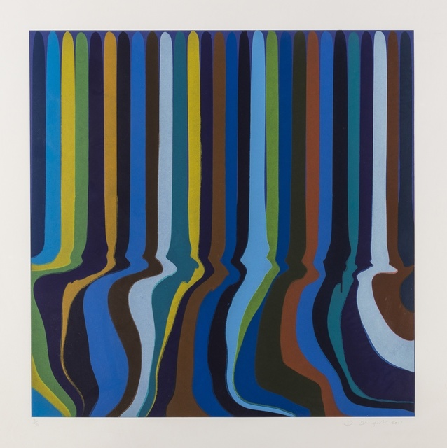 Ian Davenport Royal Blue 11 Artsy