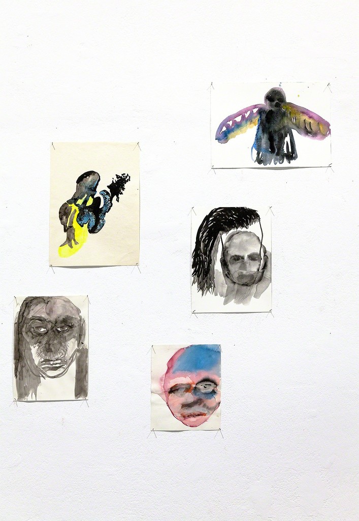 installation view Booth 55 at independent art fair Platforms Project, Athens (GR), 2018, detail, watercolor works by Geneviève Morin installation view Booth 55 at independent art fair Platforms Project, Athens (GR), 2018, detail, watercolor works by Geneviève Morin