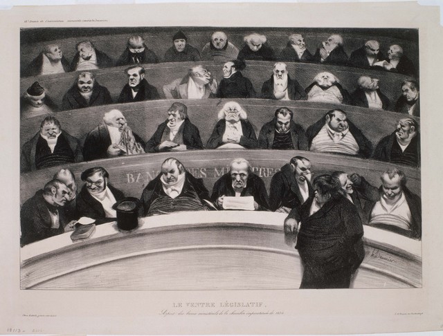 Honoré Daumier, ‘Le Ventre Legislatif’, 1834, Phillips Collection