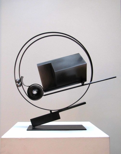 Fletcher Benton, ‘Spring It No. 25’, 2011, Sculpture, Steel with patina, Tasende Gallery