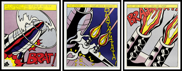 Roy Lichtenstein, ‘As I Opened Fire’, 1964, Print, Lithograph Poster, Denis Bloch Fine Art