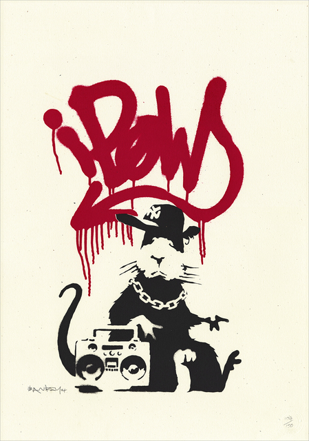 Banksy, ‘Gangsta Rat’, 2004, Gallery 211